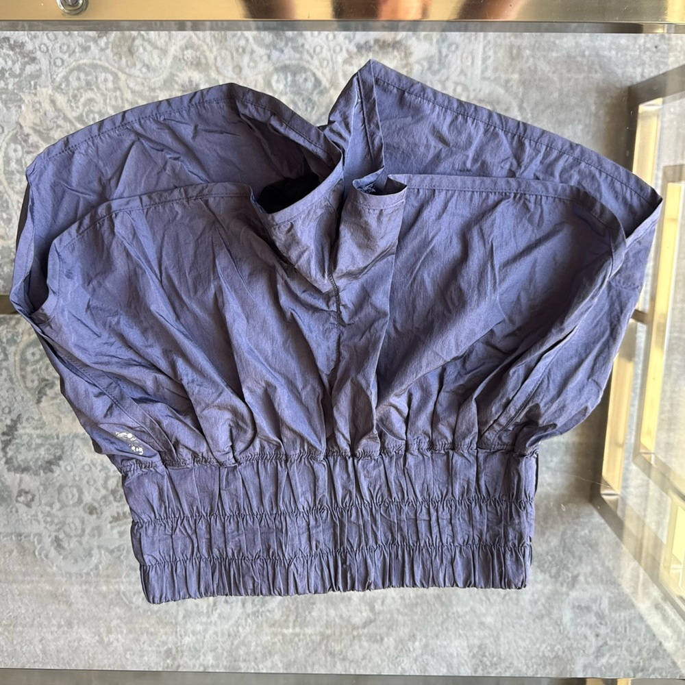 Free People Purple Smocked Athletic Shorts